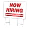 Signmission Now Hiring Manual Laborers Yard & Stake outdoor plastic coroplast window, C-2436-DS-MANUAL LABORERS C-2436-DS-MANUAL LABORERS - alternate 1